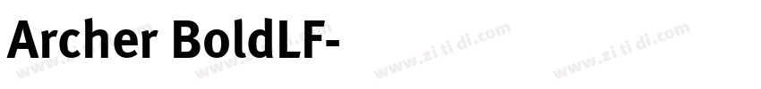 Archer BoldLF字体转换